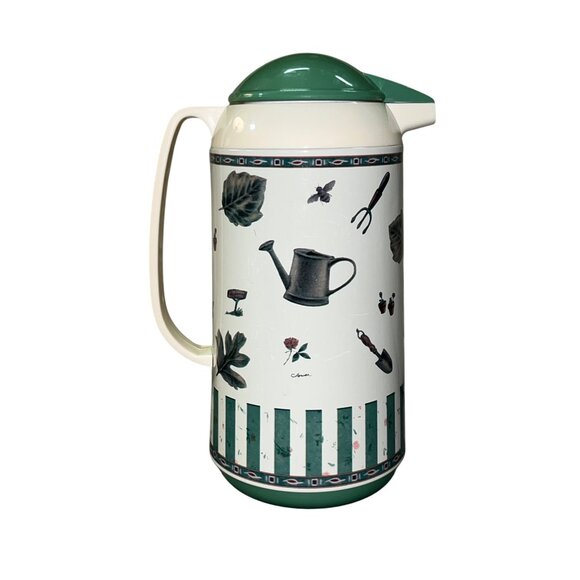 Pfaltzgraff Naturewood Thermal Carafe 1L Hot Cold Drink Server OGGI Used - Picture 1 of 12